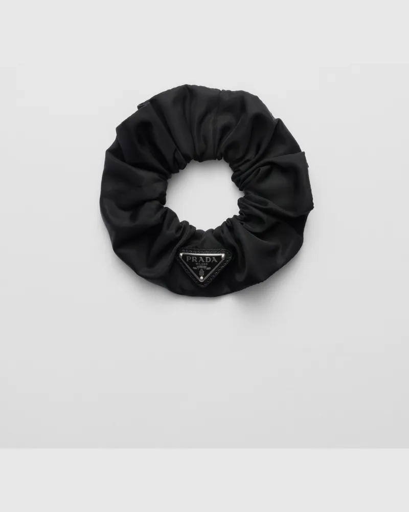 Prada Haargummi aus Re-Nylon Schwarz
