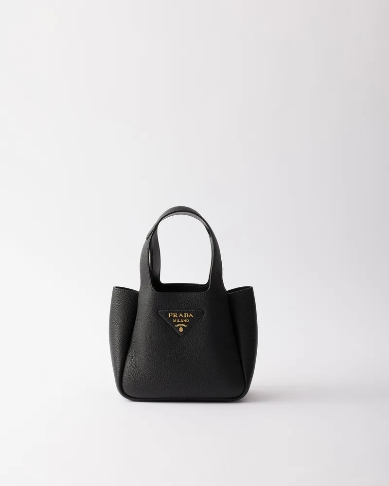 Prada Liaison Mini-handtasche Aus Leder, Damen, Schwarz Schwarz