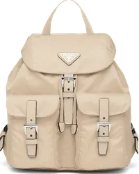 Prada Kleiner Rucksack aus Re-Nylon Wüstenbeige