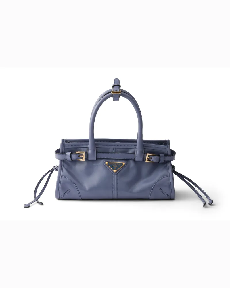 Prada Bonnie Mini-handtasche Aus Leder, Damen, Aviation-blau Aviation-blau