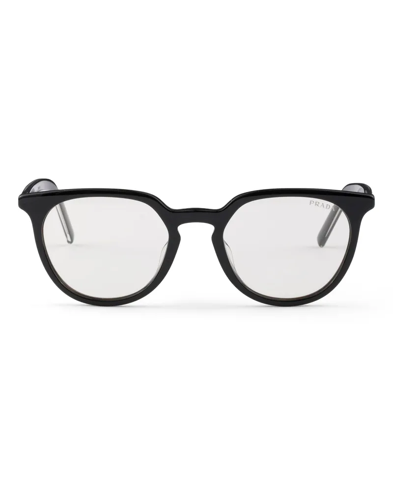 Prada Sonnenbrille Mit Der Ikonischen Metallplakette, Herren, Blu Ray Blu
