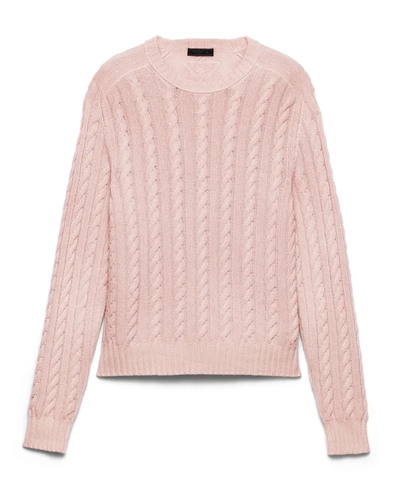 Prada Rundhalspullover Aus Wolle Und Kaschmir, Herren, Opal, Größe Opal