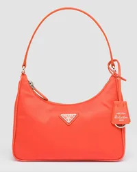 Prada Re-Edition 2005 Mini Bag aus Re-Nylon Orange