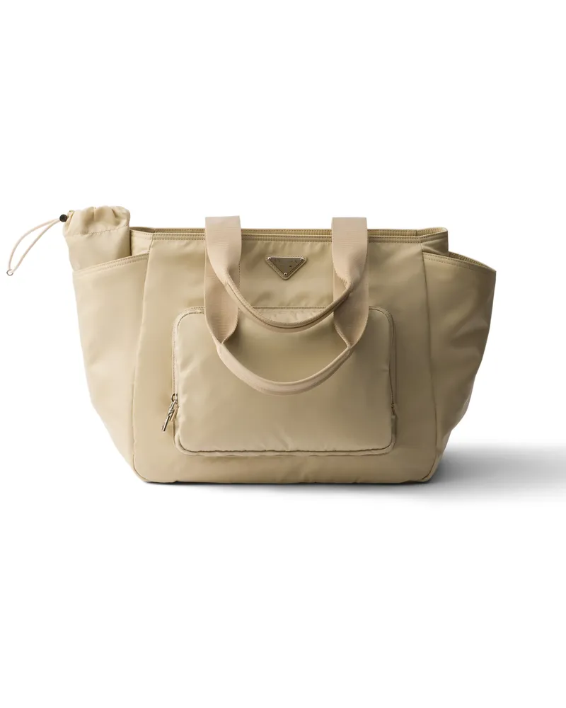 Prada Wickeltasche Aus Re-nylon, Damen, Wüstenbeige Wüstenbeige