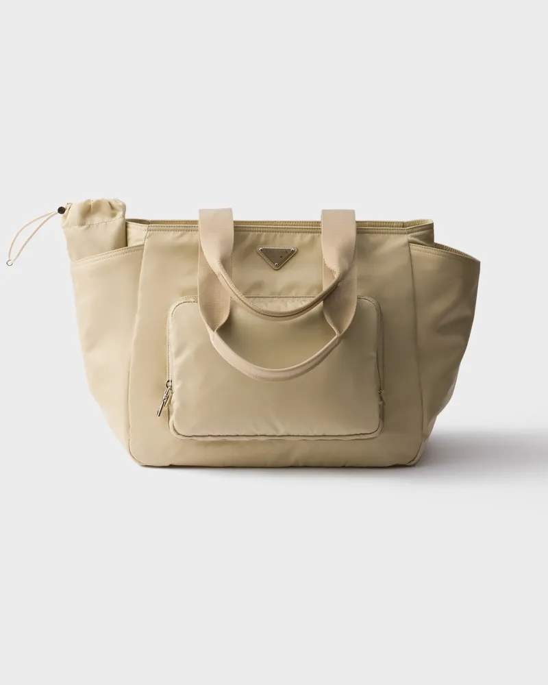 Prada Wickeltasche aus Re-Nylon Wüstenbeige