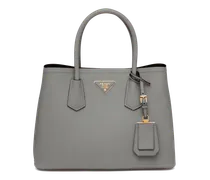 Mittelgroße  Double Tasche aus Saffiano-Leder