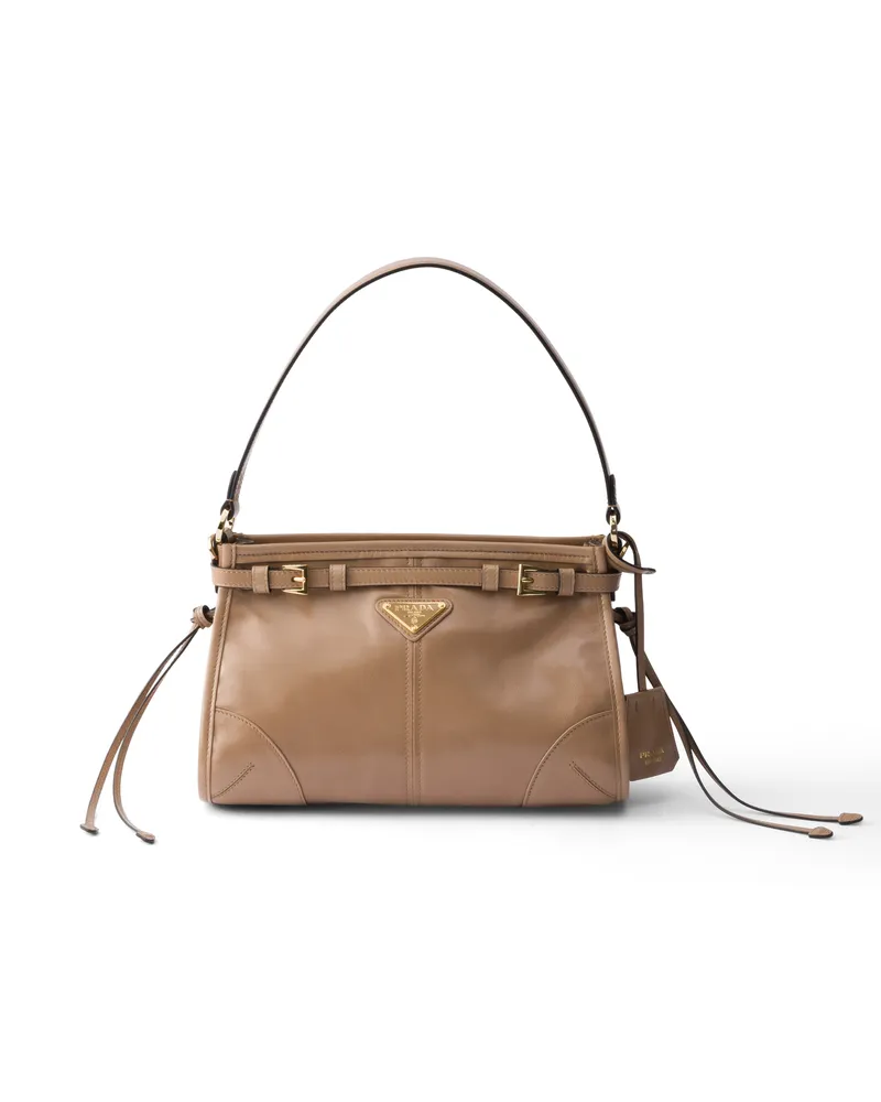 Prada Kleine  Bonnie Handtasche Aus Leder, Damen, Cameo Cameo