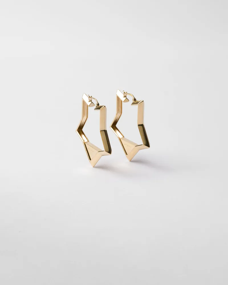 Prada Ohrringe aus Metall Gold