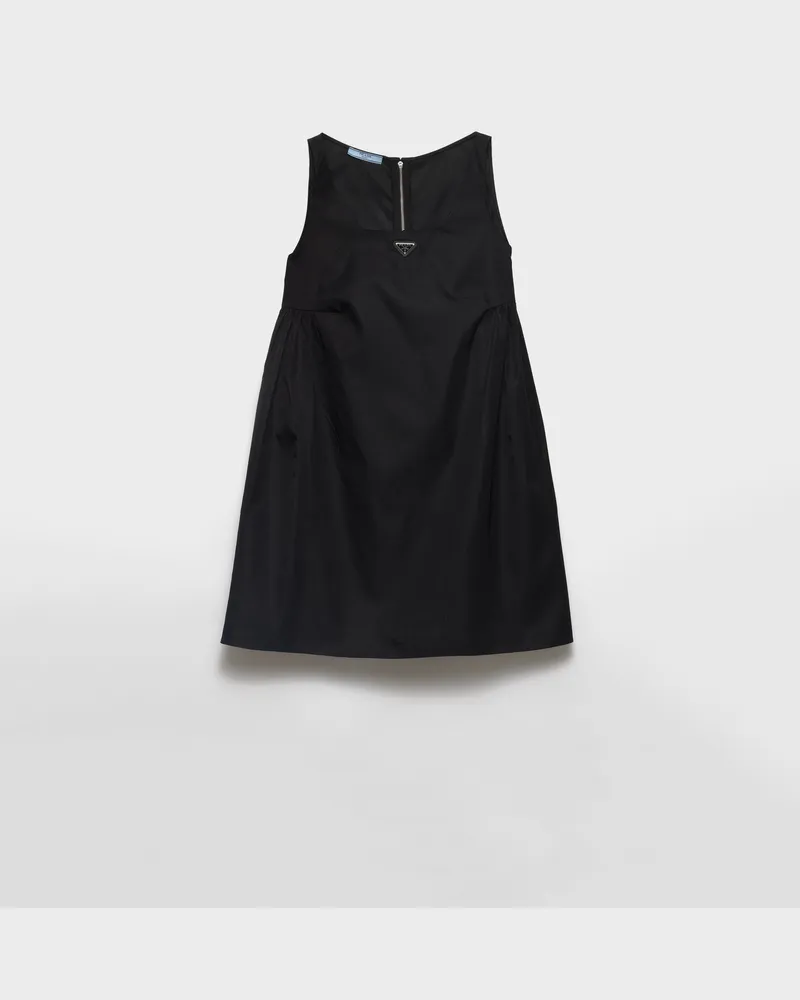 Prada Minikleid aus Re-Nylon Schwarz