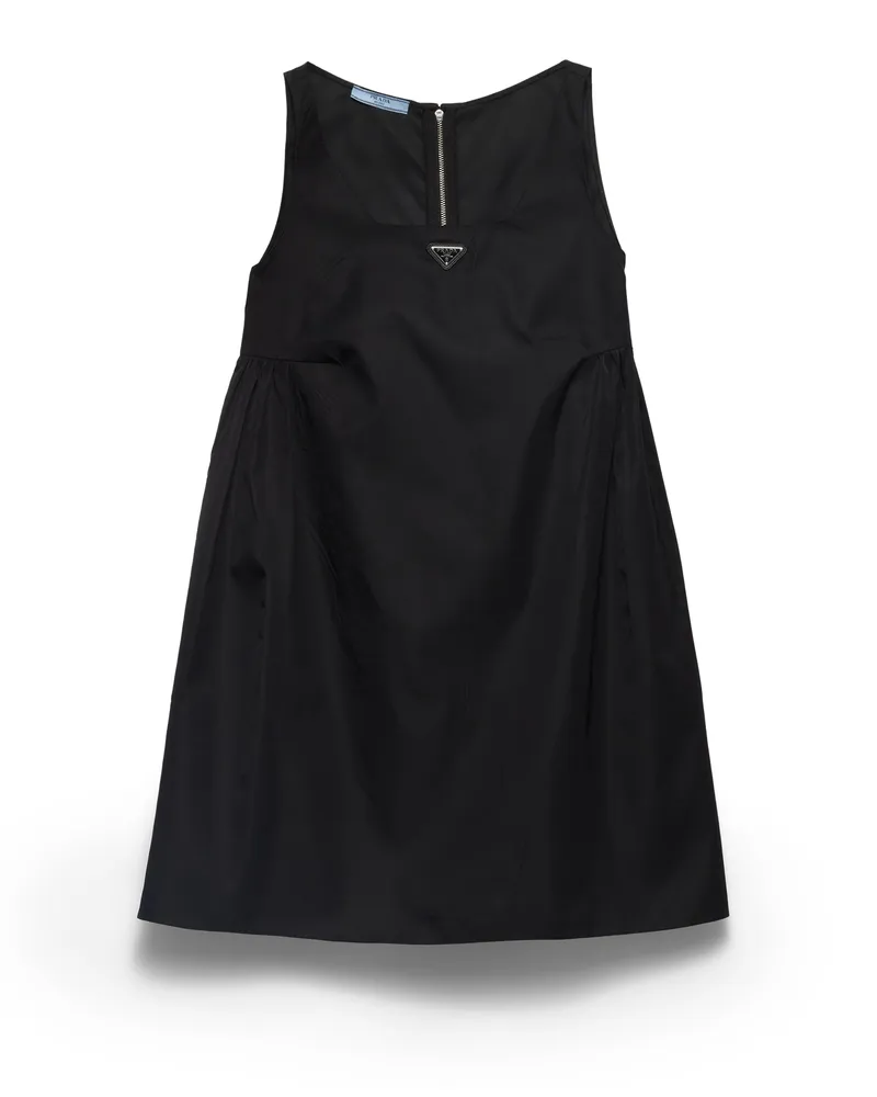 Prada Minikleid Aus Re-nylon, Damen, Schwarz, Größe Schwarz
