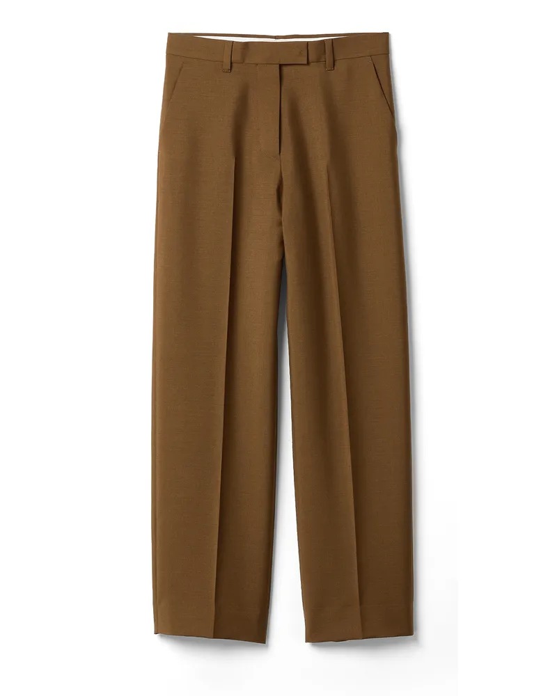 Miu Miu Hose Aus Kid Mohair, Damen, Dattelbraun, Größe Dattelbraun