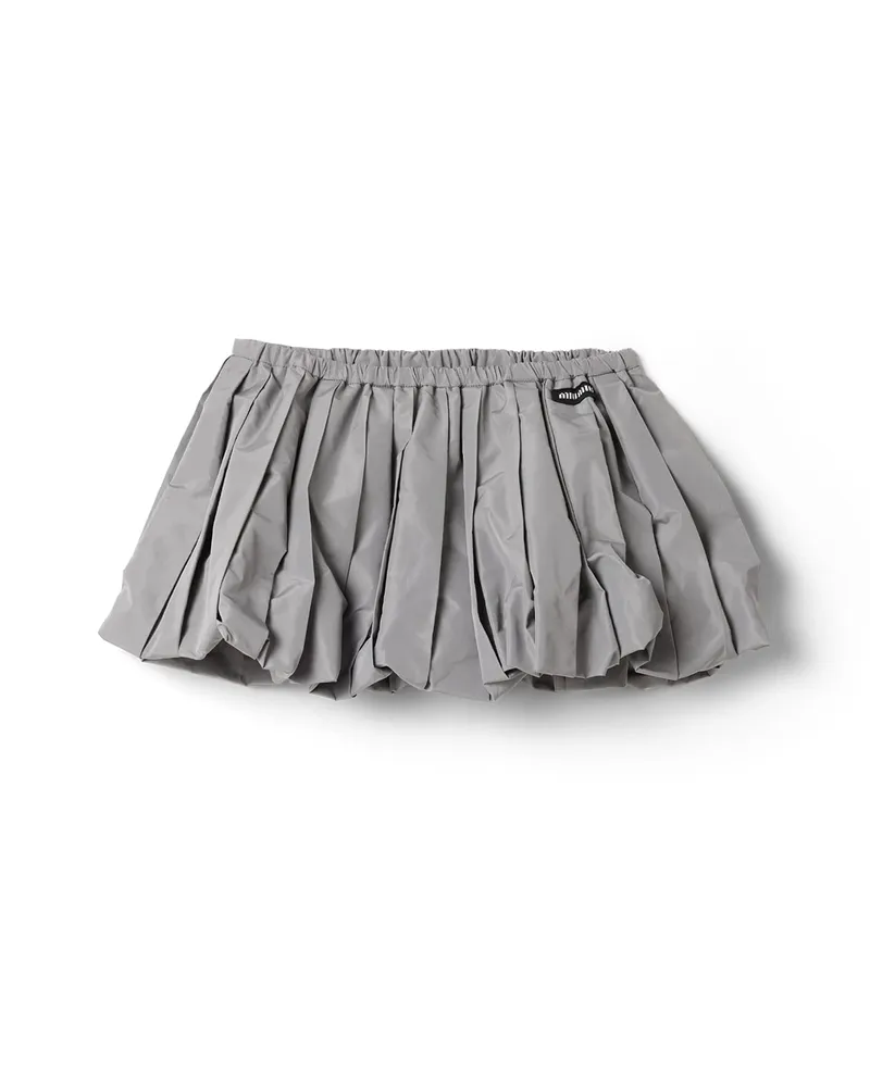 Miu Miu Minirock Aus Funktionsgewebe, Damen, Bleigrau, Größe Bleigrau