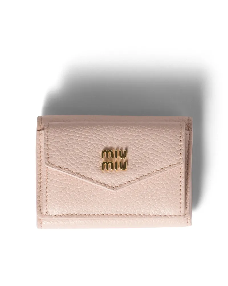 Miu Miu Kleine Geldbörse Aus Leder, Damen, Schmuckstein Schmuckstein