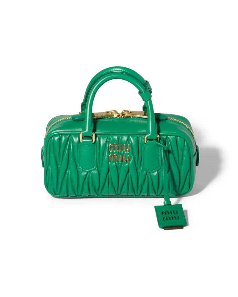 Miu Miu Arcadie Tasche Aus Matelassé-nappaleder, Damen, Mango Mango