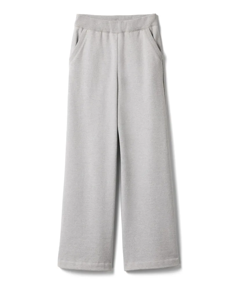 Miu Miu Hose Aus Baumwollfleece, Damen, Grau, Größe Grau