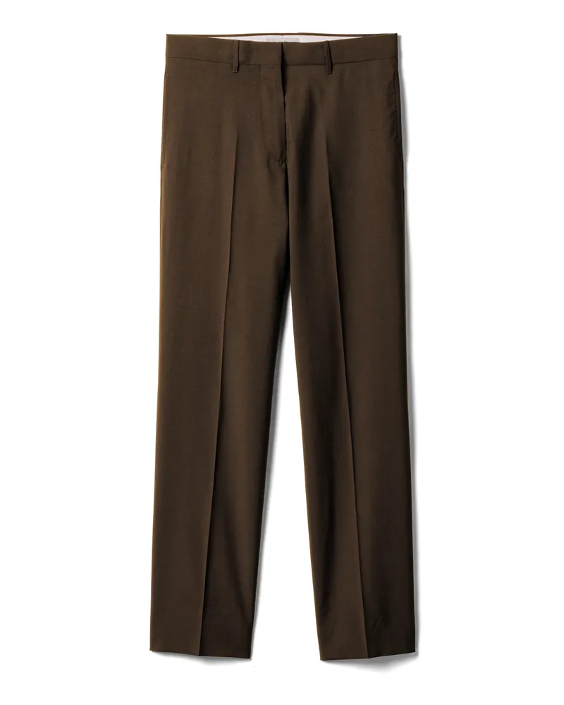 Miu Miu Hose Aus Superfine-wool, Damen, Torfbraun, Größe Torfbraun