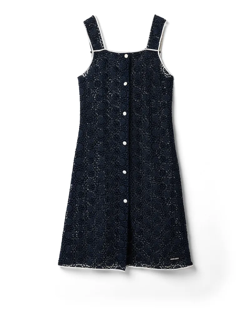 Miu Miu Macramé-kleid, Damen, Blau, Größe Blau