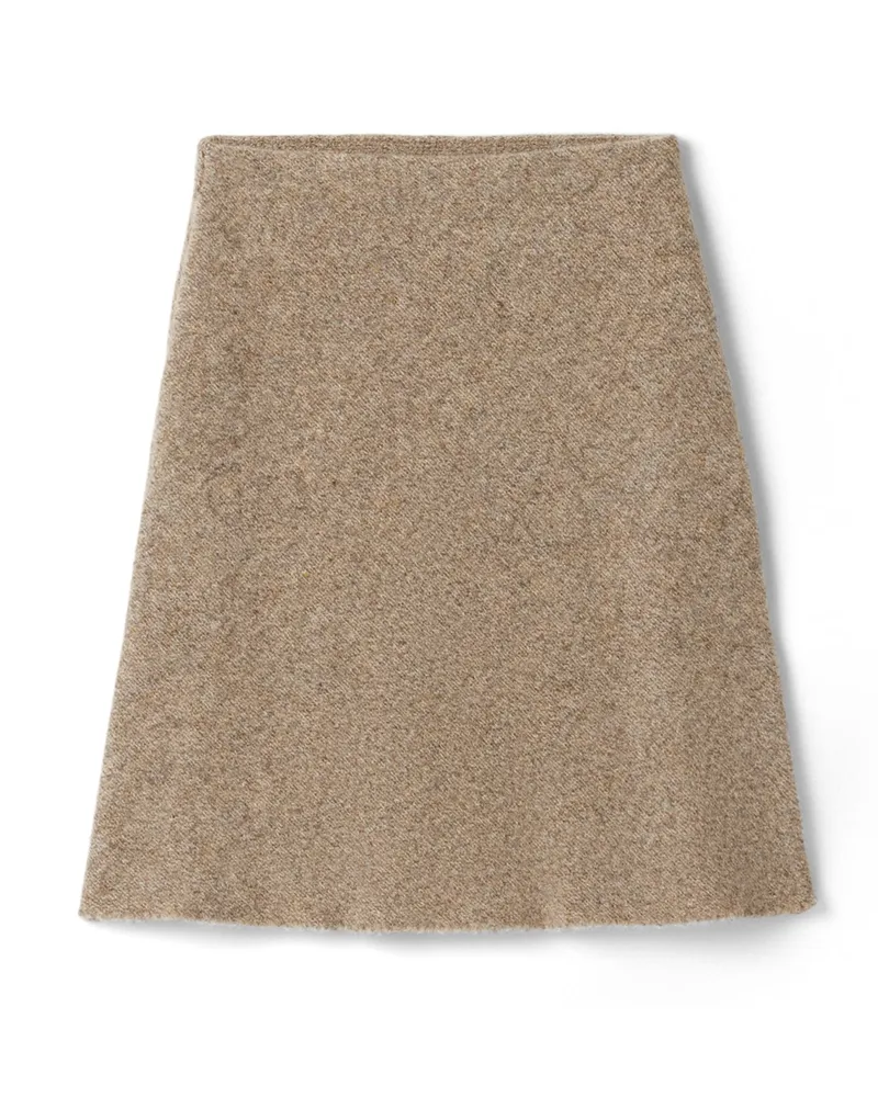 Miu Miu Gestrickter Rock Aus Wolle, Damen, Kordel, Größe Kordel