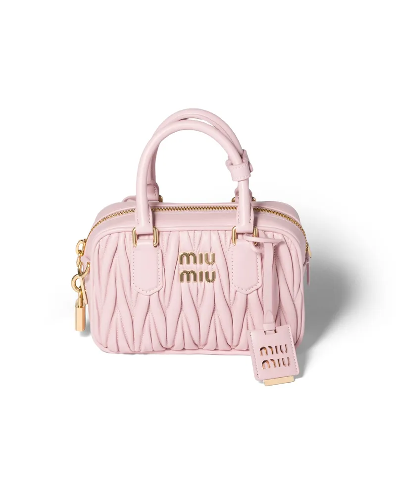 Miu Miu Arcadie Tasche Aus Matelassé-nappaleder, Damen, Alabasterrosa Alabasterrosa