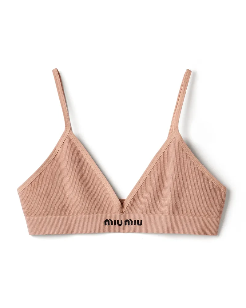 Miu Miu Nahtloser Bh, Damen, Nude/beige, Größe Nude
