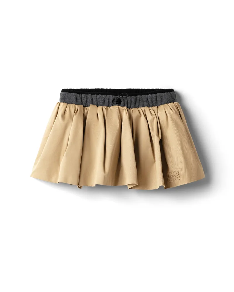 Miu Miu Minirock Aus Chino, Damen, Kordel, Größe Kordel