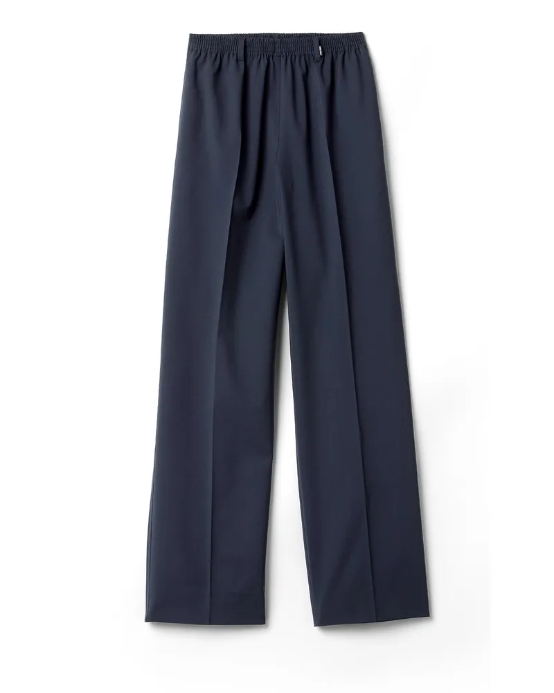 Miu Miu Hose Aus Stretchwolle, Damen, Marineblau, Größe Marineblau