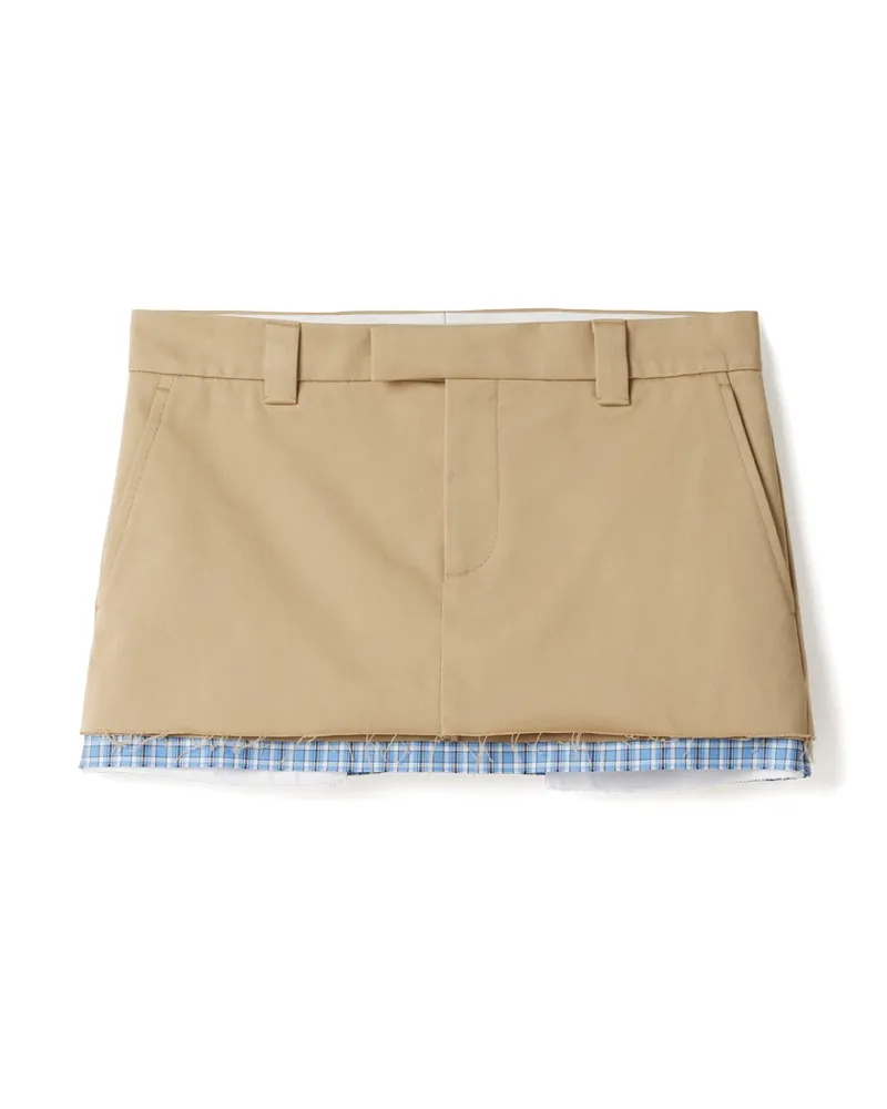 Miu Miu Minirock Aus Chino, Damen, Kordel, Größe Kordel