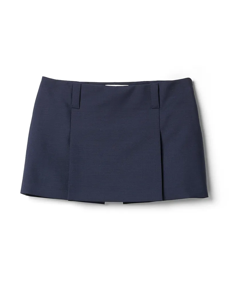 Miu Miu Minirock Aus Kid-mohair, Damen, Marineblau, Größe Marineblau