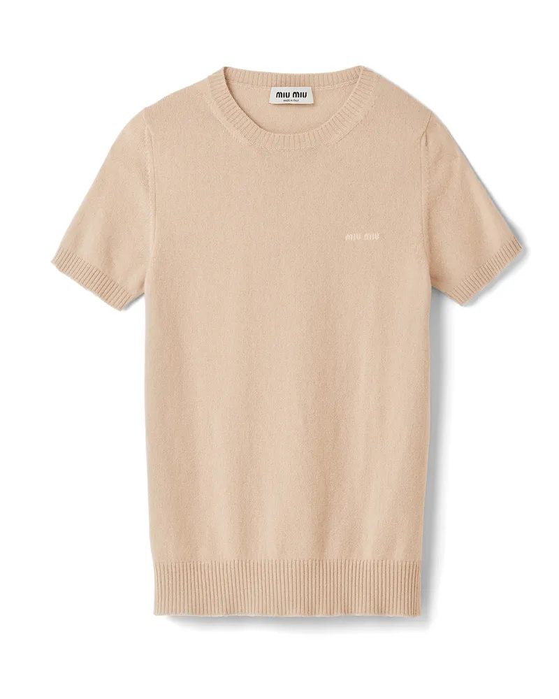 Miu Miu Pullover Aus Kaschmir, Damen, Albino/weiss, Größe Albino