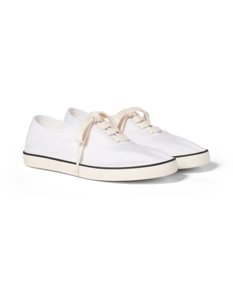 Miu Miu Sneaker Aus Drillich, Damen, Weiss, Größe Weiss