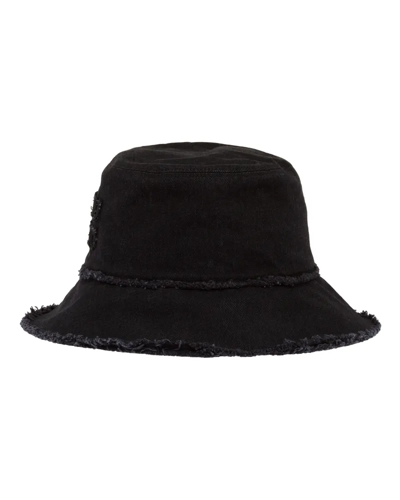 Miu Miu Fischerhut Aus Denim, Damen, Schwarz, Größe Schwarz