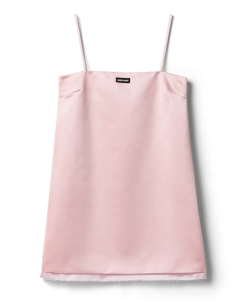 Miu Miu Minikleid Aus Duchesse, Damen, Opal, Größe Opal
