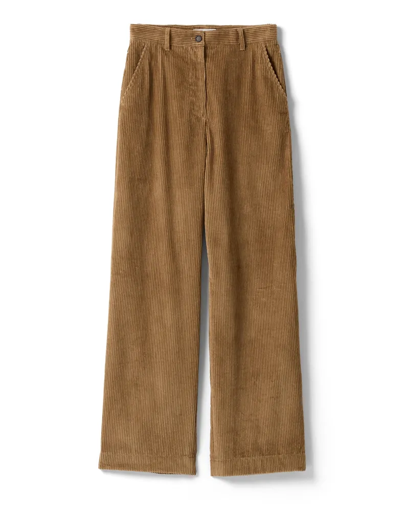 Miu Miu Hose Aus Cord, Damen, Korkbeige, Größe Korkbeige