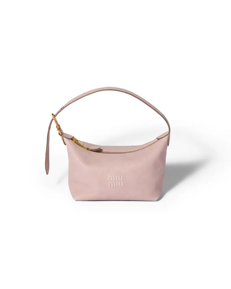 Miu Miu Pouch Aus Nappa-leder, Damen, Opal Opal