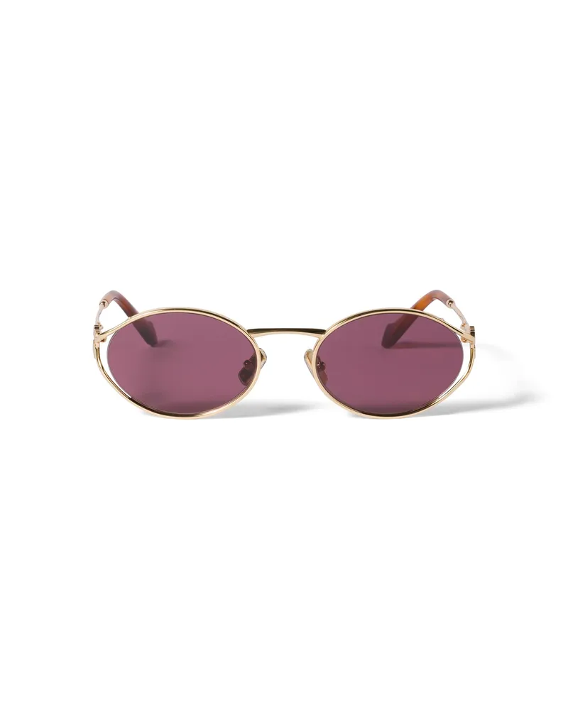 Miu Miu Logo Sonnenbrille, Damen, Rubingläser Rubingläser