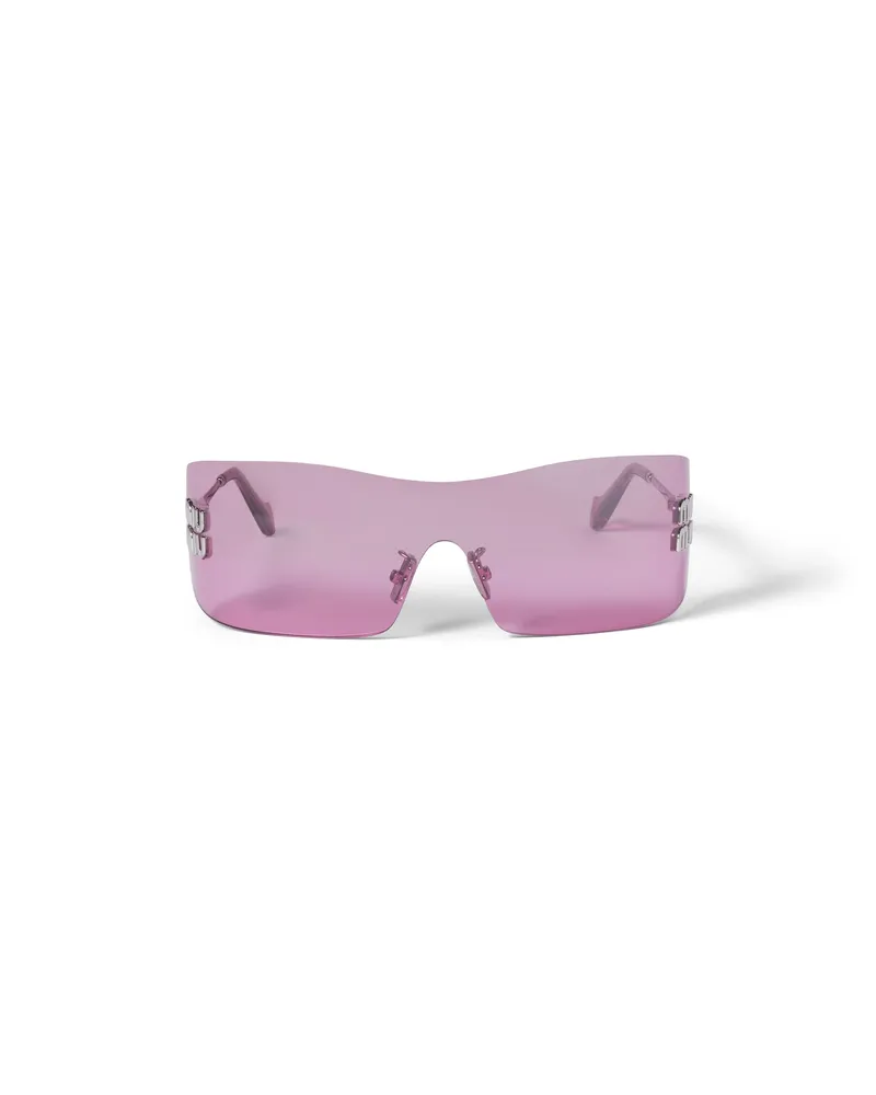 Miu Miu Aube Sonnenbrille, Damen, Verspiegelte Verlauf Azalee Brillengläser Verspiegelte