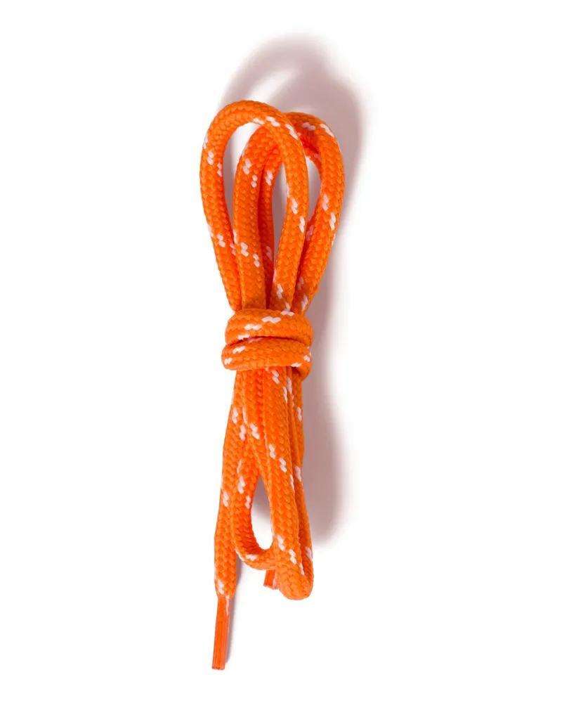 Miu Miu Schnürsenkel Aus Zweifarbiger Kordel, Damen, Orange/weiss, Größe Orange