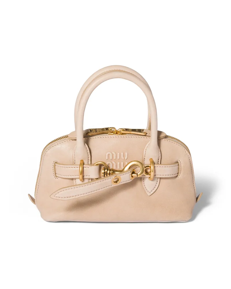 Miu Miu Aventure Mini Bag Aus Nappa-leder, Damen, Kordel Kordel