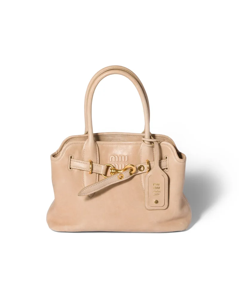 Miu Miu Aventure Tasche Aus Nappa-leder, Damen, Kordel Kordel