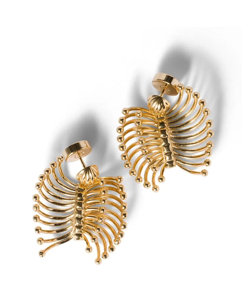 Miu Miu Ohrringe Aus Metall, Damen, Gold Gold