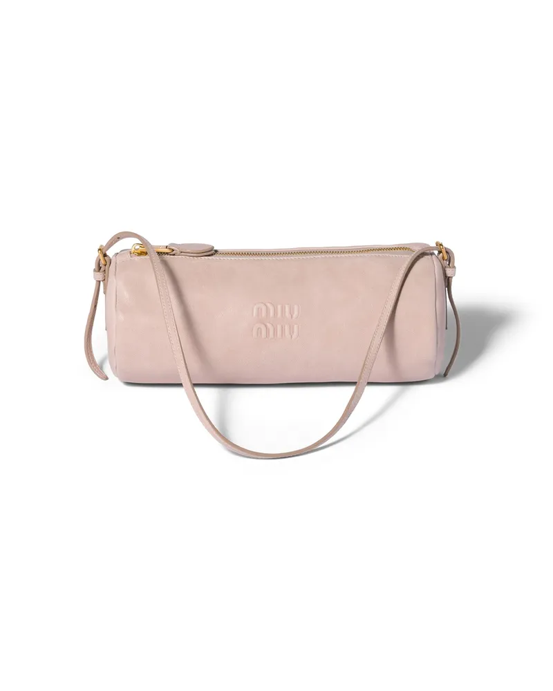 Miu Miu Pouch Aus Nappa-leder, Damen, Opal Opal