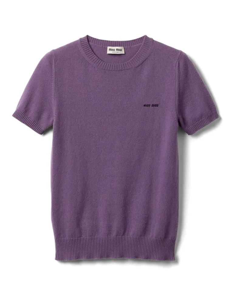 Miu Miu Pullover Aus Kaschmir, Damen, Malve, Größe Malve