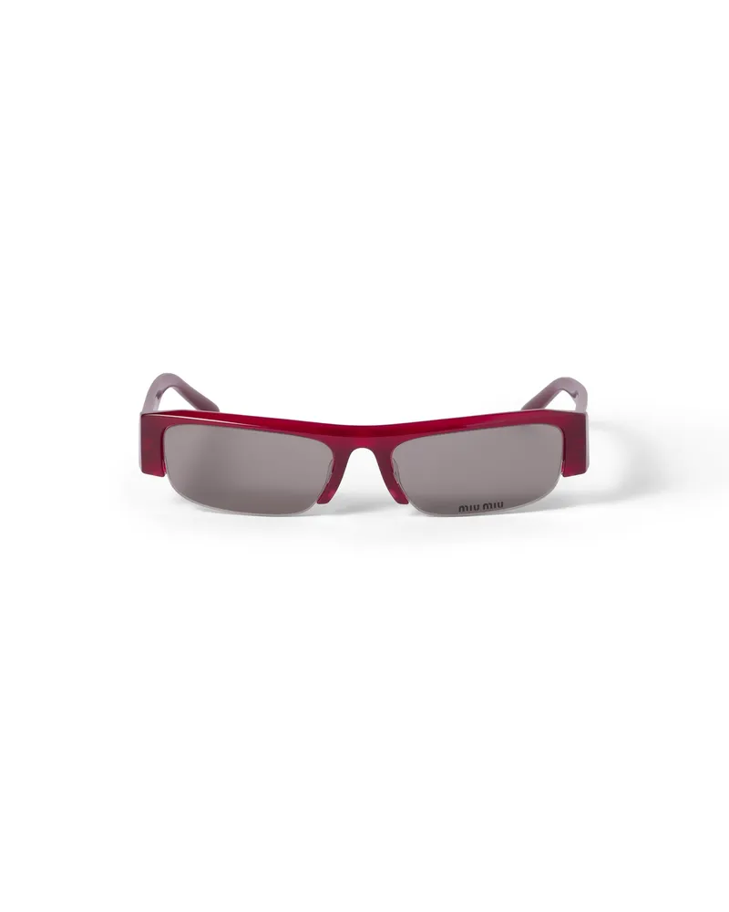 Miu Miu Vedette Sonnenbrille, Damen, Graue Gläser Graue