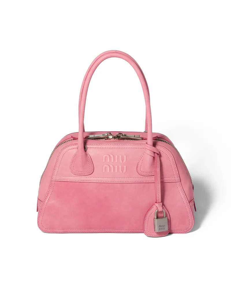 Miu Miu Vivant Tasche Aus Nappa-leder, Damen, Begonienrosa Begonienrosa