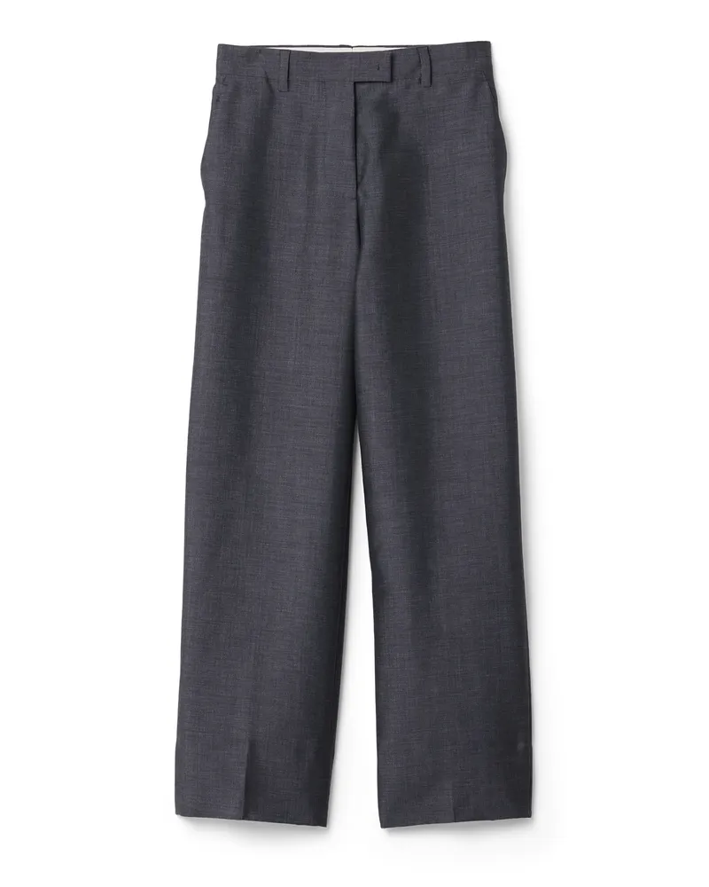 Miu Miu Hose Aus Kid Mohair, Damen, Anthrazitgrau, Größe Anthrazitgrau