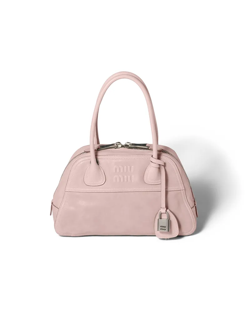 Miu Miu Vivant Tasche Aus Nappa-leder, Damen, Opal Opal
