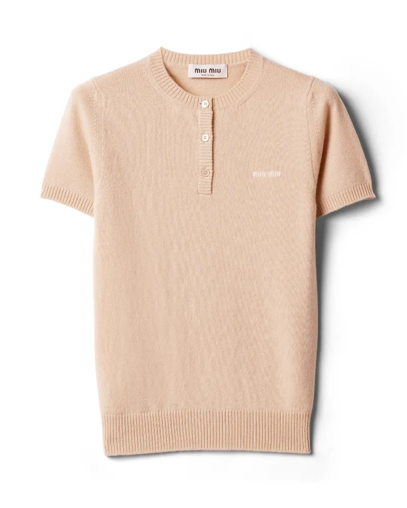 Miu Miu Pullover Aus Kaschmir, Damen, Albino/weiss, Größe Albino