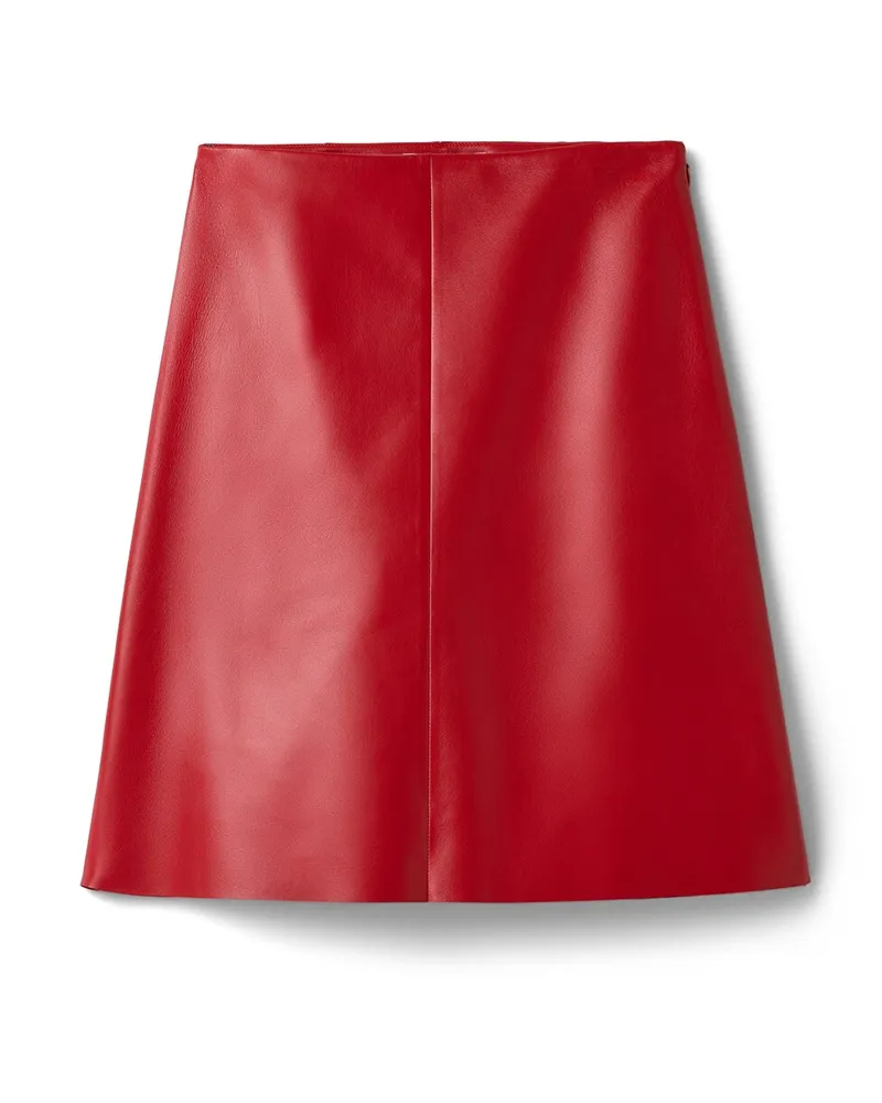 Miu Miu Rock Aus Nappa-leder, Damen, Rot, Größe Rot