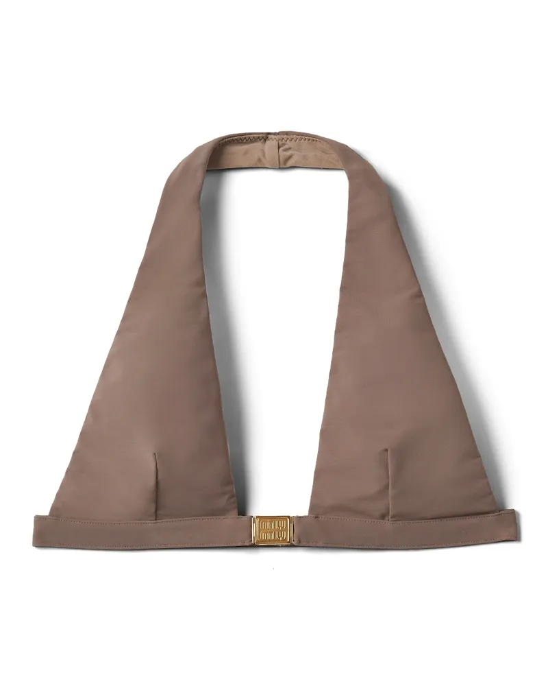Miu Miu Bh Aus Jersey, Damen, Lehmgrau, Größe Lehmgrau