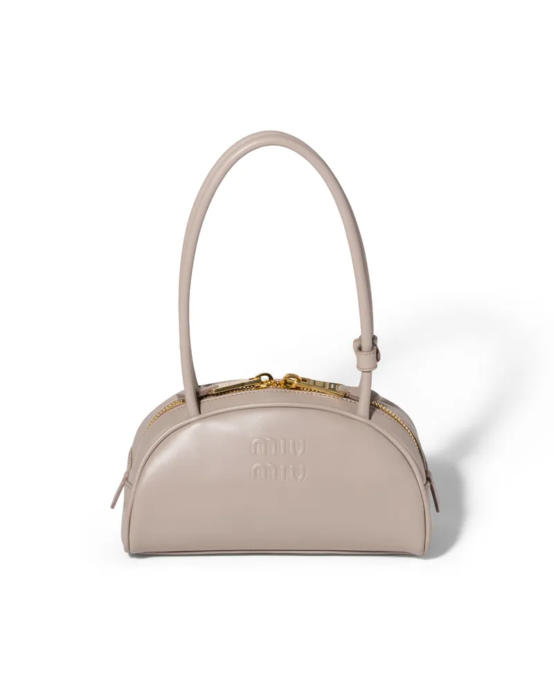 Miu Miu Beau Tasche Aus Leder, Damen, Bimsstein Bimsstein